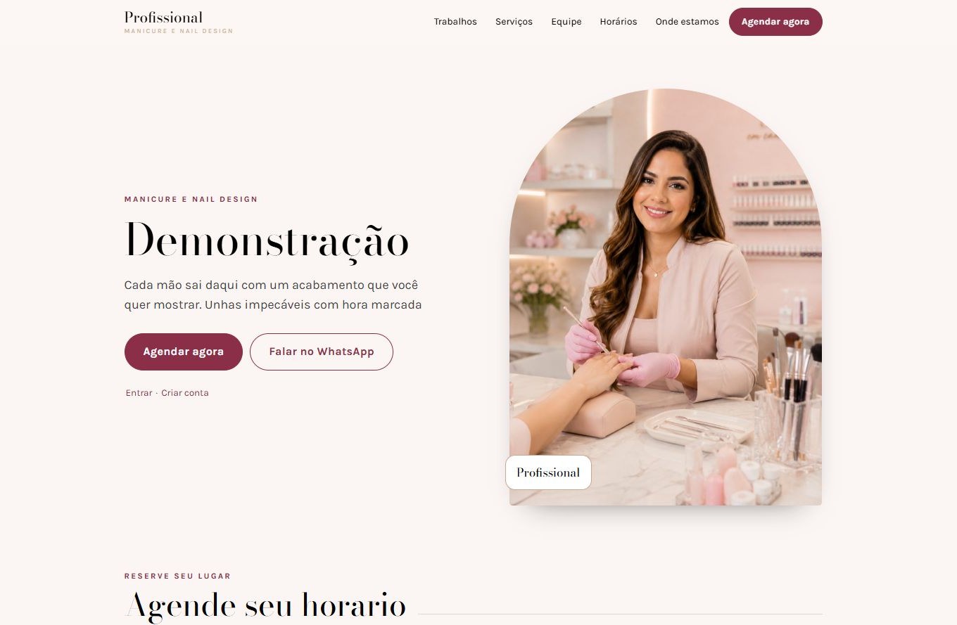 Sistema de agendamento online